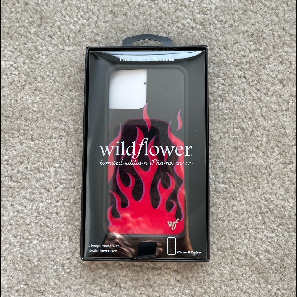 BRAND NEW wildflower red flames 12 Pro Max case
